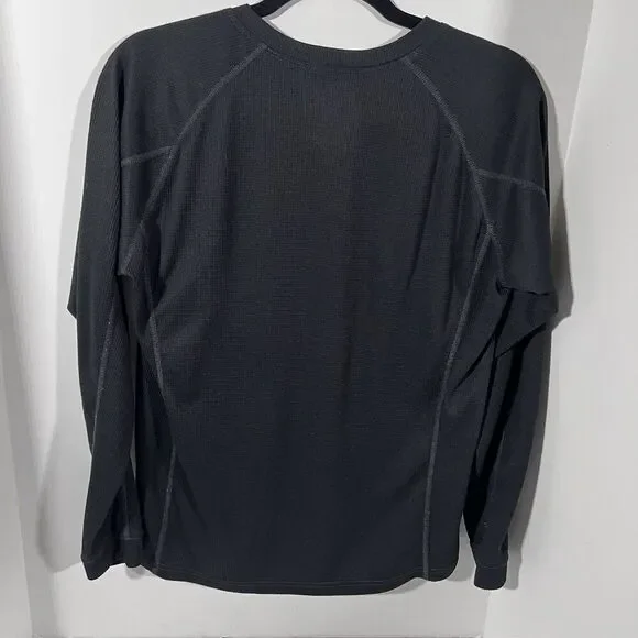 Carhartt Force Waffle Base Layer Thermal Long Sleeve Black Shirt Women s L 12/14 - Picture 4 of 6